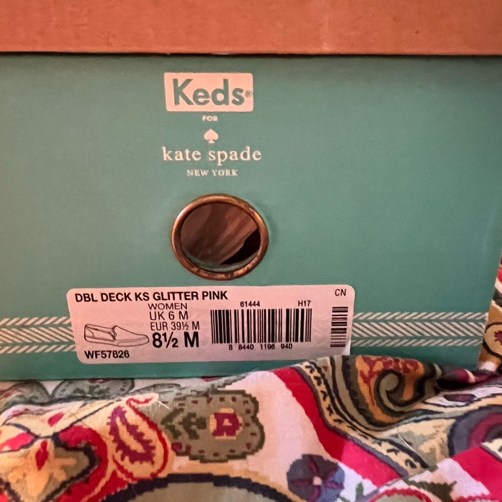 Kate spade for keds hot pink slip-ons. 8.5. Barely worn in original box.